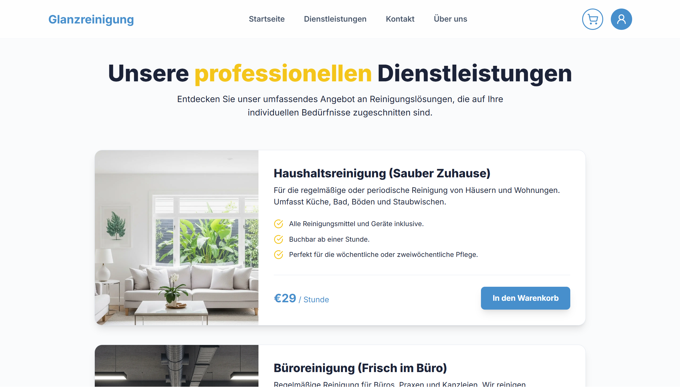 Glanzerinigung – Full-Stack Service Booking Platform