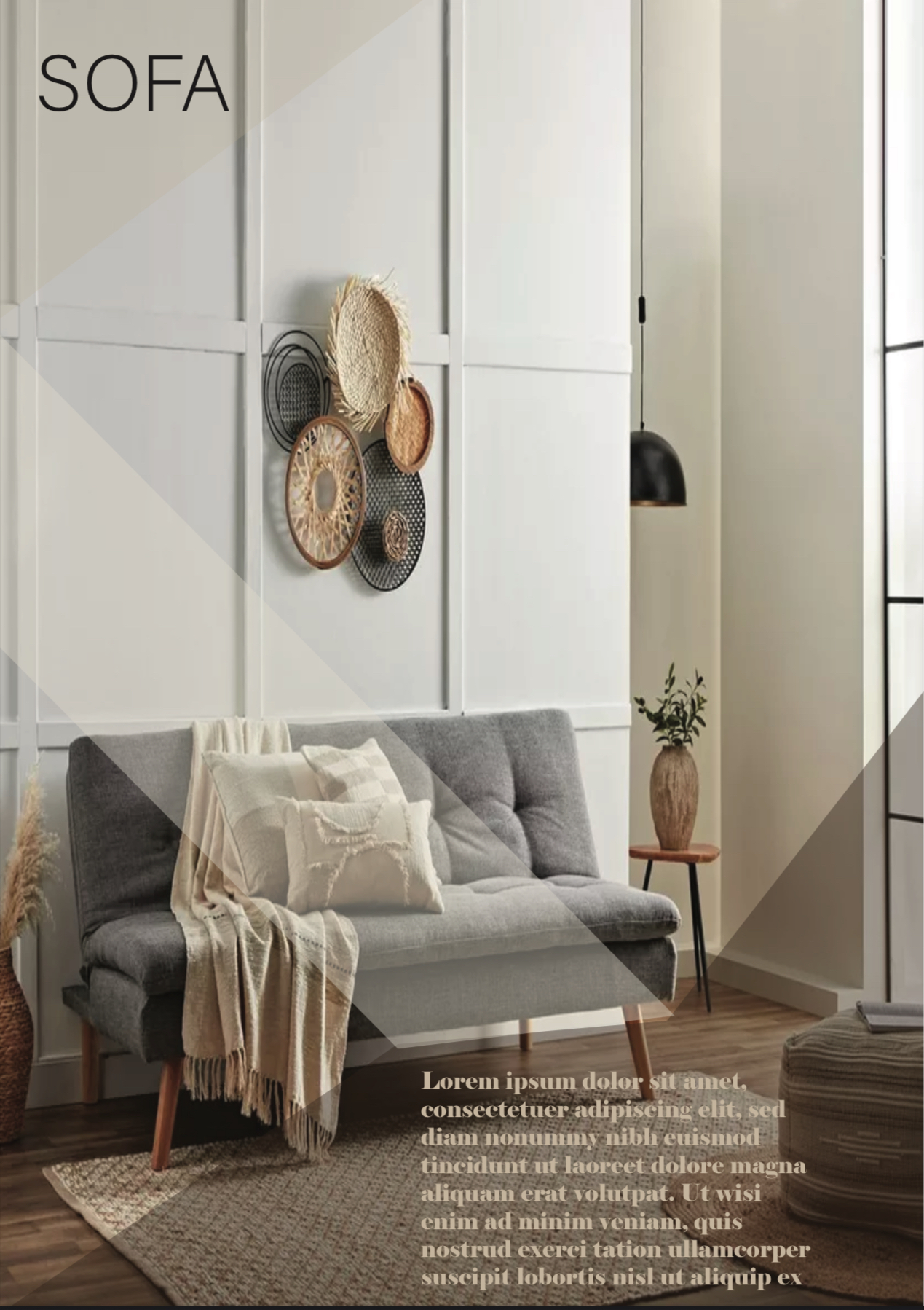 Sofa Product Catalog: Modern Living Room Ambiance