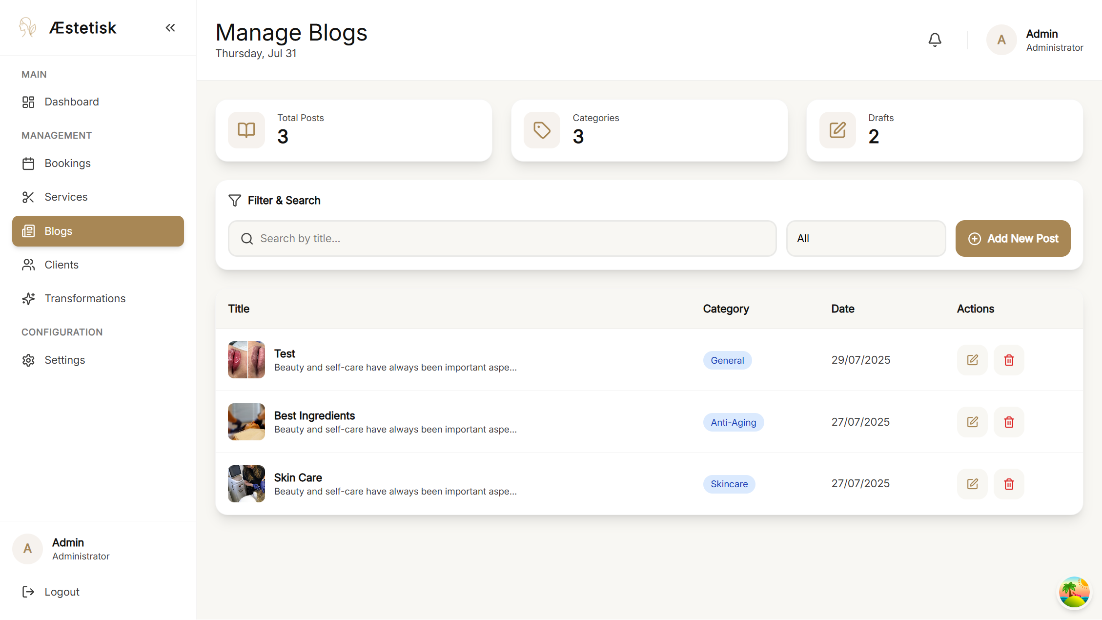 A Modern Web Platform for Æstetisk Copenhagen
